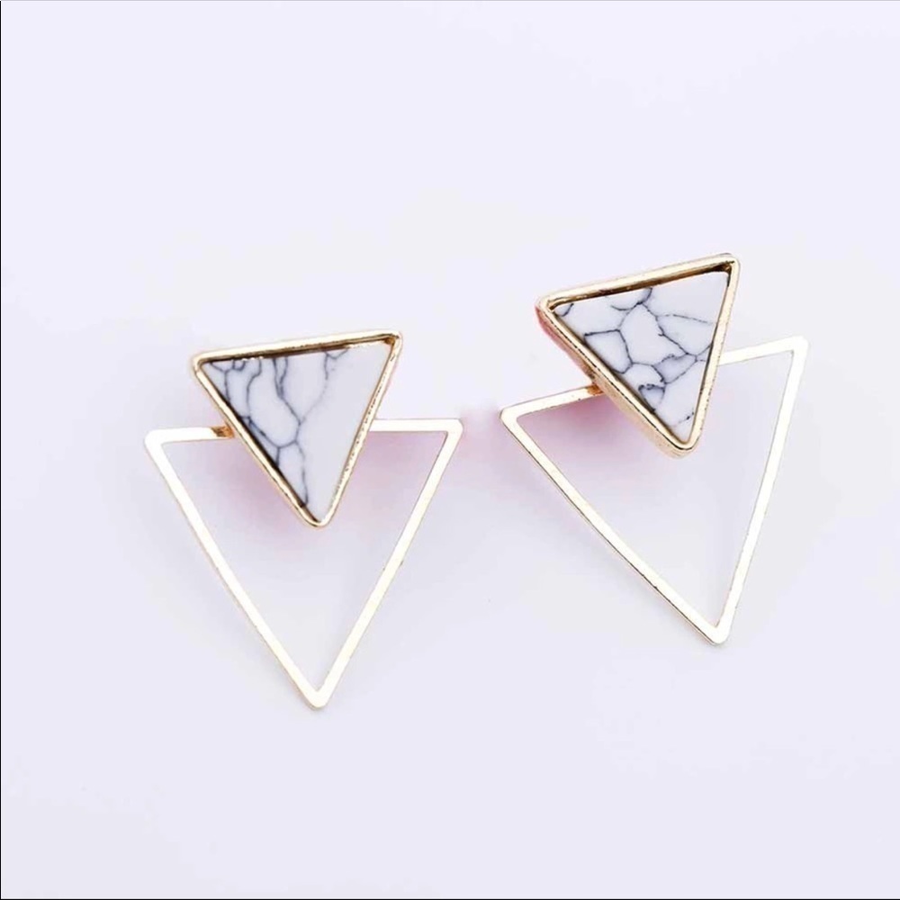 Triangle Geo Earring - Picture 2 of 5